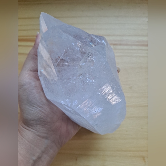 Double Point Extra Large Quartz Crystal - Picture 3 of 8